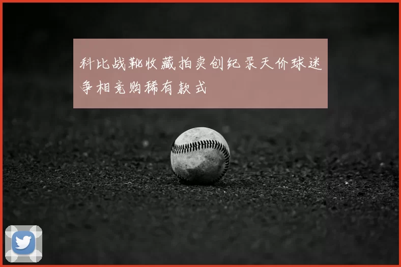 科比战靴收藏拍卖创纪录天价球迷争相竞购稀有款式